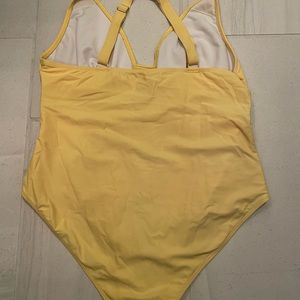 Yellow XL one piece swimsuit